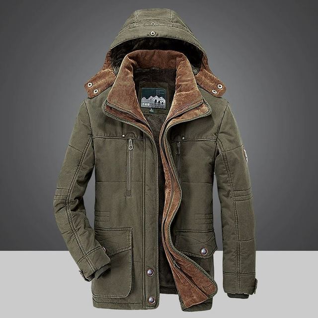 Dereck | Thermische Herren Winterparka mit Mehreren Taschen