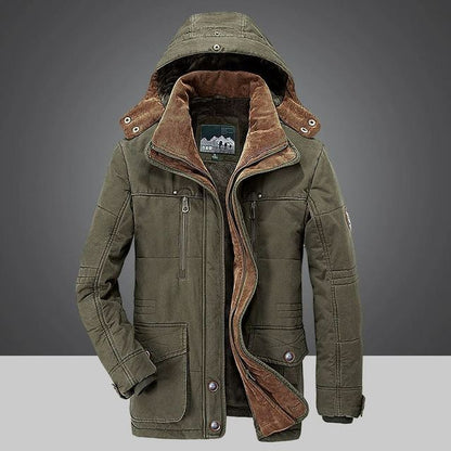 Dereck | Thermische Herren Winterparka mit Mehreren Taschen