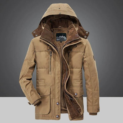 Dereck | Thermische Herren Winterparka mit Mehreren Taschen