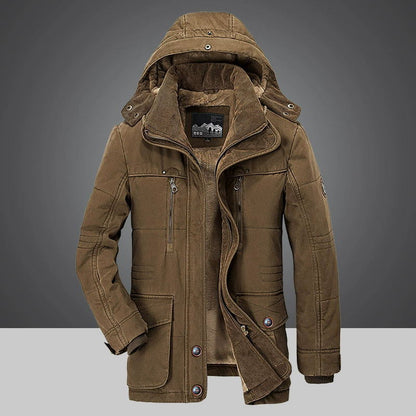 Dereck | Thermische Herren Winterparka mit Mehreren Taschen