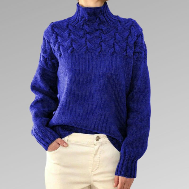 Mabel™ - Eleganter Pullover aus Zopfstrick