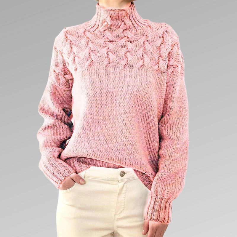 Mabel™ - Eleganter Pullover aus Zopfstrick