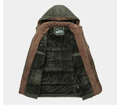 Dereck | Thermische Herren Winterparka mit Mehreren Taschen