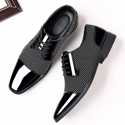 Vince | Elegante Strass Leder Schuhe für Herren