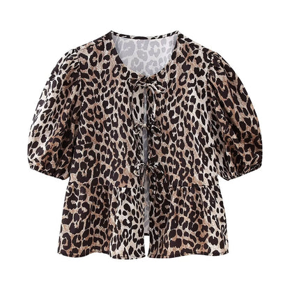 Ria | Leopard Sommerhemd