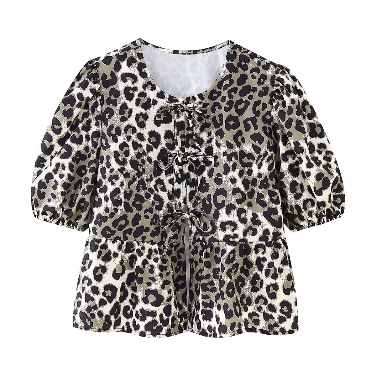 Ria | Leopard Sommerhemd