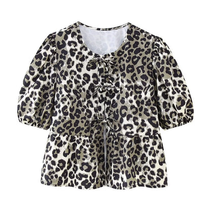 Ria | Leopard Sommerhemd