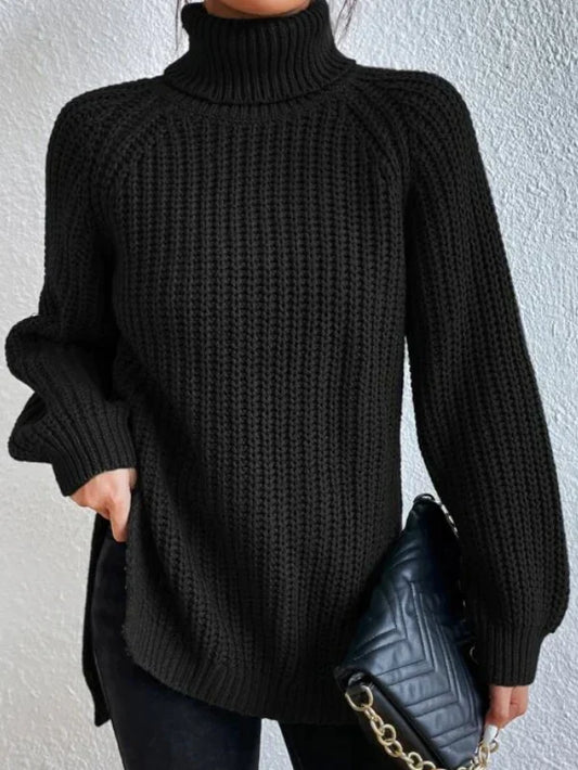 Cordula - Rollkragenpullover mit langen Ärmeln