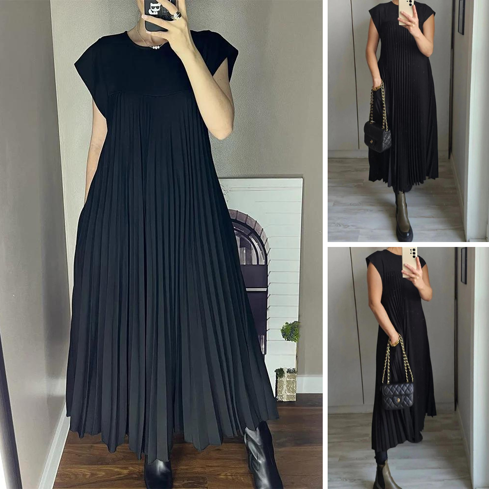 Maya™ – Ärmelloses Faltenkleid