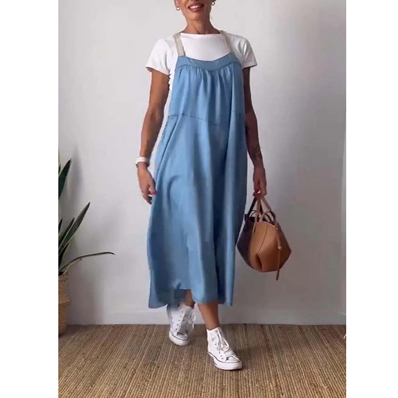 Serena™- Sling-Kleid aus Baumwollleinen